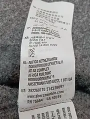 Vorschaubild 5 von Damen Pullover Gr. 36/S Grau Casual Sweatshirt Logo-Print