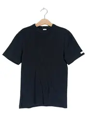 Vorschaubild 1 von Kinder T-Shirt Basic Uni Kurzarm Baumwolle Schwarz Gr. 152