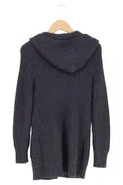 Vorschaubild 2 von Damen Strickjacke Kapuze Blau Gr. 32/XS Casual Klassisch