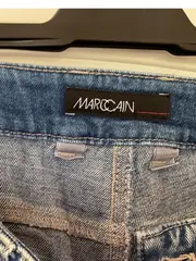 Vorschaubild 4 von Damen Mom Jeans Hose Gr. 36 Blau mit Perlen