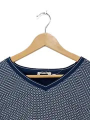 Vorschaubild 3 von Damen Pullover 3/4 Arm Blau Geometrisch Gr. XL