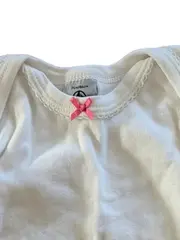 Vorschaubild 2 von Baby Body Langarm Gr. 86 Weiß Mädchen Baumwolle Rüsche