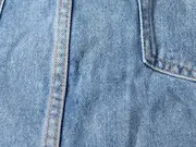 Vorschaubild 5 von Jeansrock Damen Gr. M Blau Destroyed Look Minirock Denim