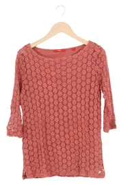 Vorschaubild 1 von Damen Top Gr. 38/M Orange Lochmuster Häkel Elegant Feminin