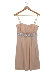 Vorschaubild 1 von Damen Cocktailkleid Gr. M Rosa Pailletten Trägerkleid Festlich