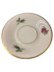 Vorschaubild 1 von Tasse Unterteller Rosenmotiv Klassisch Weiß 1591