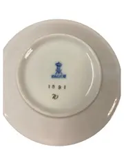 Vorschaubild 2 von Tasse Unterteller Rosenmotiv Klassisch Weiß 1591