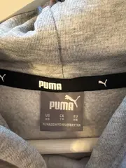 Vorschaubild 3 von Damen Cropped Hoodie Kapuzenpullover Grau Gr. XS Logo