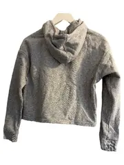 Vorschaubild 2 von Damen Cropped Hoodie Kapuzenpullover Grau Gr. XS Logo