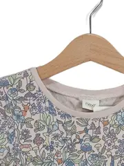 Vorschaubild 4 von Mädchen Freizeitkleid Blumenmuster Gr. 110 4-5 Jahre Beige