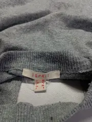 Vorschaubild 3 von Damen Pullover Gr. 32/XS Grau Klassisch Elegant Cut-Out Langarm