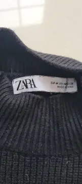 Vorschaubild 4 von Damen Pullover Schwarz Rippstrick Stehkragen Gr. M 38
