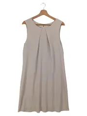 Vorschaubild 1 von Damen Freizeitkleid Gr. 42/L Beige Elegant Klassisch