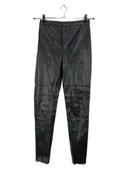 Vorschaubild 3 von Kunstleder Hose Damen Skinny Schwarz XS 32 High Waist Leggings