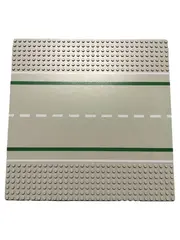 Vorschaubild 1 von Grundplatte Straße Gerade 32x32 Noppen Grau Baseplate Road