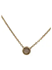 Vorschaubild 2 von Damen Halskette Anhänger Kristall Gold Kette 46cm Pavé