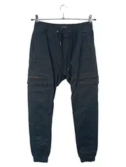 Vorschaubild 1 von Cargohose Herren Drop Crotch Jogger Schwarz Größe 29