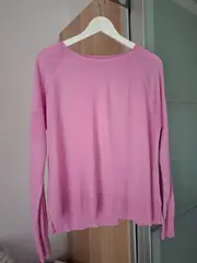 Vorschaubild 7 von Damen Pullover Gr. M Pink Viskose Feinstrick Langarm Casual