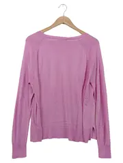Vorschaubild 2 von Damen Pullover Gr. M Pink Viskose Feinstrick Langarm Casual