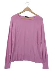Vorschaubild 1 von Damen Pullover Gr. M Pink Viskose Feinstrick Langarm Casual