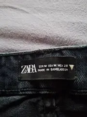 Vorschaubild 4 von Jeansrock Damen Gr. M Blau Denim Minirock Baumwolle