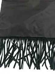 Vorschaubild 2 von Umhängetasche Schwarz Fransen Boho Stofftasche Damen Crossbody