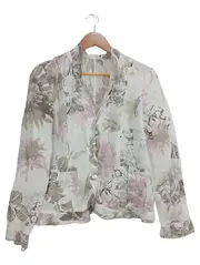 Vorschaubild 1 von Damen Blazer Gr. 38 Mehrfarbig Blumenmuster Feminin