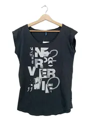 Vorschaubild 1 von Damen T-Shirt Gr. M Grau Grafik-Print Urban Casual