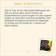 Vorschaubild 3 von Spin & Trap Geschicklichkeitsspiel Kugelspiel Kinder Familienspiel