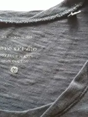 Vorschaubild 4 von Damen T-Shirt Gr. 34 XS Blau Meliert Basic 100% Baumwolle