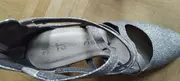 Vorschaubild 2 von Tamaris Damen Pumps Silber Glitzer Absatz 9cm Festlich Gr. 36