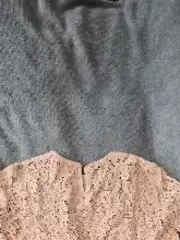 Vorschaubild 7 von Damen Spitzenbluse Langarm Beige Gr. 36/S Blumen Lochmuster