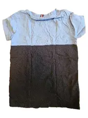 Vorschaubild 3 von Kinder T-Shirt Gr. 128 Blau Navy Colorblock Logo