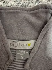 Vorschaubild 2 von Baby Jungen Twin Set Jacke Hose Gr. 68 6M Grau Auto Stickerei