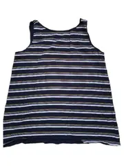 Vorschaubild 2 von Damen Top Tanktop Gr. M gestreift Blau Baumwolle