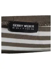 Vorschaubild 4 von Damen Langarmshirt Gr. 42 Braun Gestreift