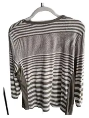 Vorschaubild 3 von Damen Langarmshirt Gr. 42 Braun Gestreift