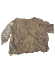 Vorschaubild 2 von Mädchen Bluse Gr. 94/92 Weiß Vogelmuster Langarm