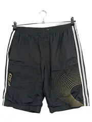 Vorschaubild 1 von Herren Sport Shorts Gr. L Schwarz Polyester Logo Print