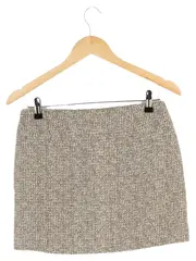 Vorschaubild 2 von Minirock Damen 34/XS Beige Klassisch Elegant Woll-Mix Rock