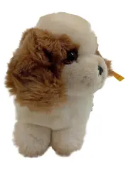 Vorschaubild 2 von Plüschtier Hund braun-weiß 13cm Made in Germany 077340