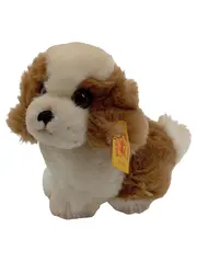 Vorschaubild 1 von Plüschtier Hund braun-weiß 13cm Made in Germany 077340