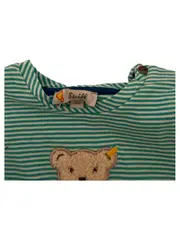 Vorschaubild 5 von Baby T-Shirt Gr. 68 Türkis Gestreift Teddybär Applikation