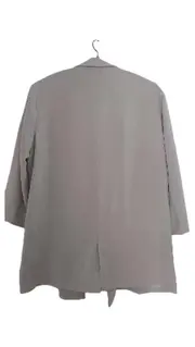 Vorschaubild 2 von Damen Blazer Gr. L/42 Grau Acetat Oversized Business