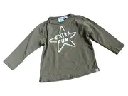 Vorschaubild 1 von Langarmshirt Jungen Gr. 92 Grün mit Sterne Motiv