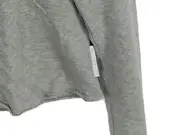 Vorschaubild 5 von Langarmshirt Damen Grau Meliert Baumwolle Gr. 38 M