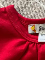 Vorschaubild 4 von Kinder T-Shirt Gr. 62 Rot Teddy-Applikation Rüschen