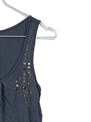 Vorschaubild 4 von Damen Top mit Pailletten Grau Gr. S Elegant Ärmellos