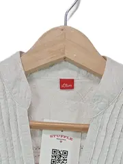 Vorschaubild 5 von Damen Bluse Kurzarm Weiß Gr. 34 XS Stickerei Lochmuster Baumwolle