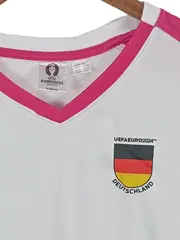 Vorschaubild 3 von Deutschland Damen Fanshirt Gr. 36/S Weiß Pink